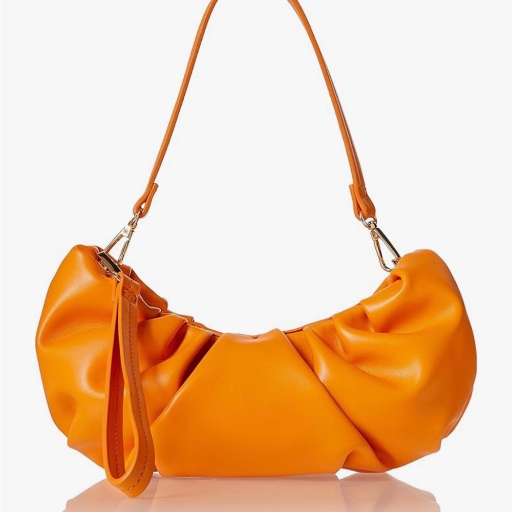 Women's Vibrant Mango Clutch